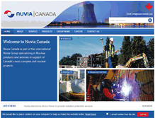 Tablet Screenshot of nuvia-canada.com